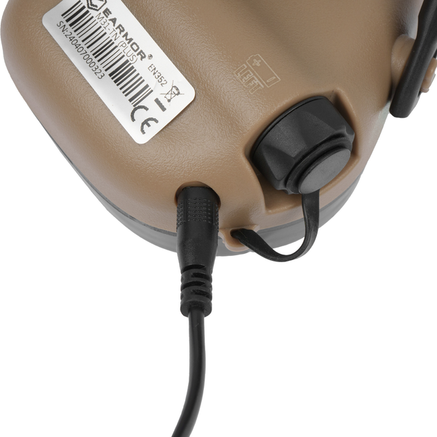 Активные защитные наушники Earmor M31 Plus Койот (Kali) - изображение 8