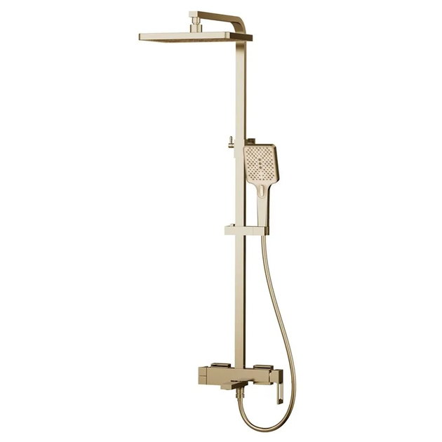 Душова колона зі змішувачем Haiba KANT 009-J BRUSHED GOLD (HB9606) - Фото 1 Душова колона зі змішувачем Haiba KANT 009-J BRUSHED GOLD (HB9606) - зображення 1