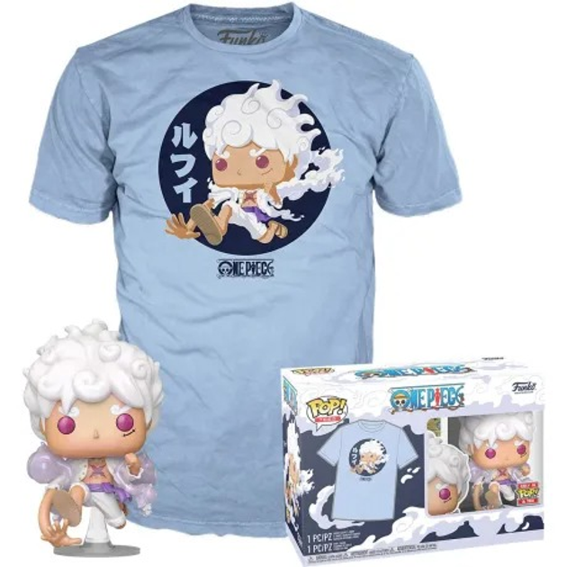 Набір Funko POP&TEE: OP - фігурка Luffy Fifth Gear + футболка розмір L (84280) (0889698842808) - зображення 1