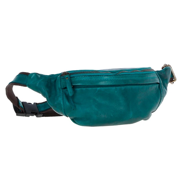 Сумка на пояс із натуральної шкіри Ashwood D102 (Teal) - зображення 7
