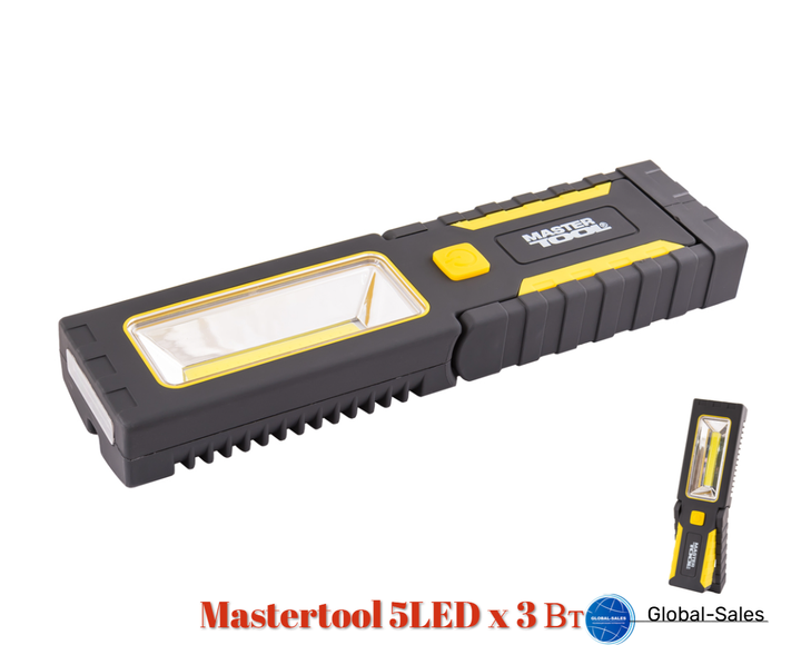 Фонарь магнитный Mastertool 5LED x 3 Вт (1COB) (94-0808) - Фото 1 Фонарь магнитный Mastertool 5LED x 3 Вт (1COB) (94-0808) - изображение 1