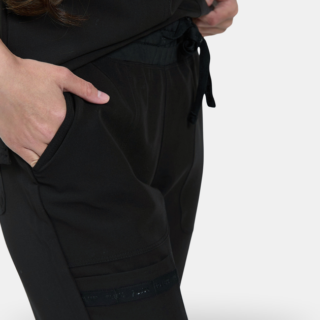 Жіночий медичний костюм Plum чорний XL - изображение 4