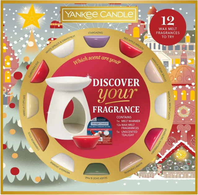 Zestaw prezentowy Yankee Candle Passport To The Holidays z kominekem 12 szt (5038581163758) - obraz 1