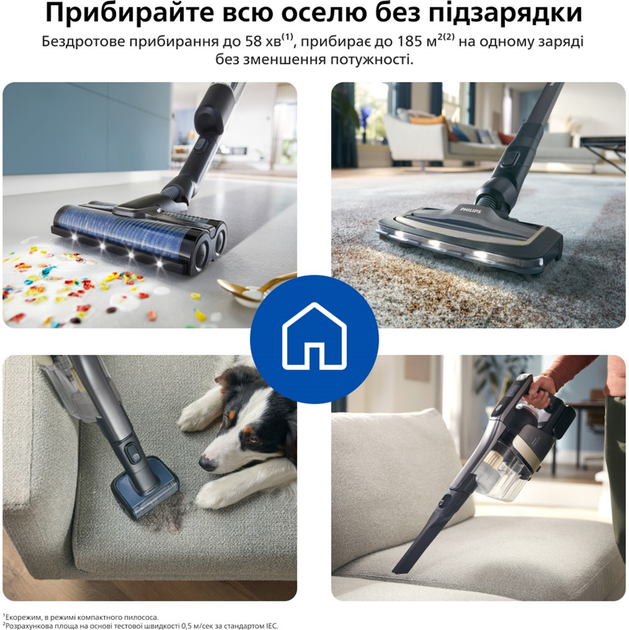 Акумуляторний пилосос Philips AquaTrio Серія 9000 XW9463/10 - зображення 12