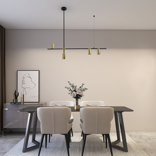 Lampa wisząca Light Prestige Arizona LP-074/4PL BK/GD - obraz 4