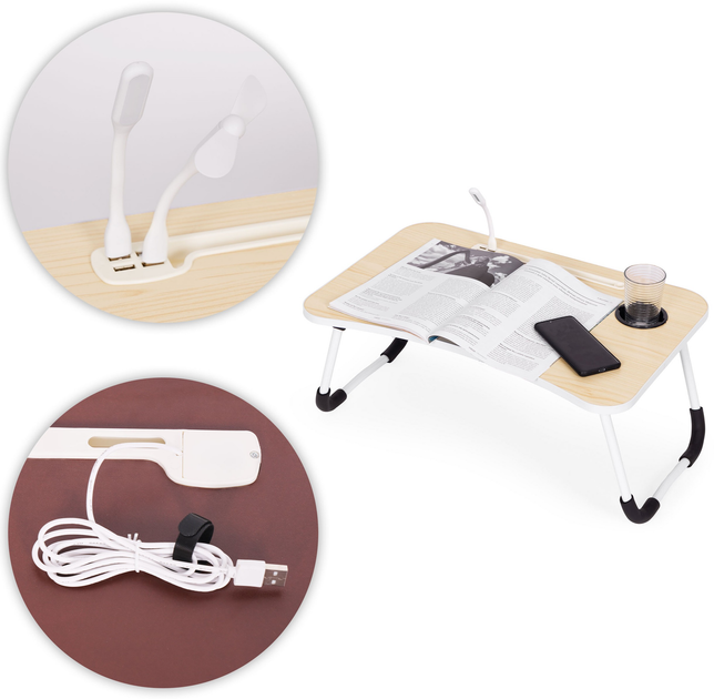Stolik pod laptopa ModernHome by Multistore składana taca 60 x 40 cm (PJJLT0001-03) - obraz 8