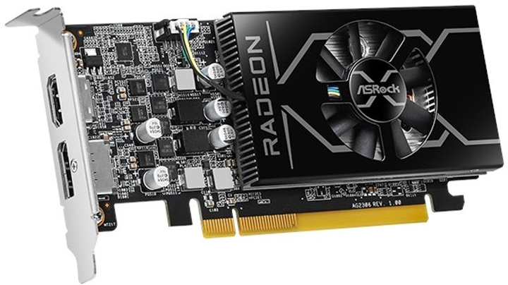Karta graficzna ASRock PCI-Ex Radeon RX 6400 Low Profile 4GB GDDR6 (64bit) (2321/16000) (HDMI, DisplayPort) (RX6400 LP 4G) - obraz 2