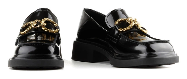 Женские лоферы из кожи Le'BERDES 00000015605 37 24 см Черные (2000001049501) - изображение 14