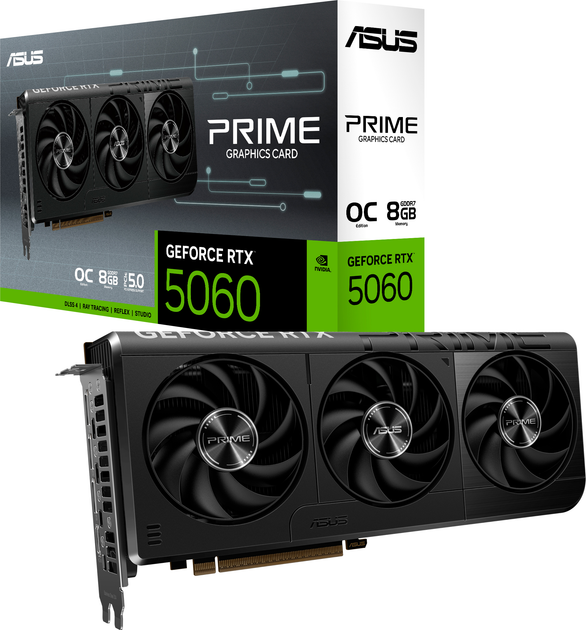 Karta graficzna ASUS PCI-Ex GeForce RTX 5060 PRIME OC 8GB GDDR7 (128bit) (2595/28000) (HDMI, 3 x DisplayPort) (PRIME-RTX5060-O8G) - obraz 10