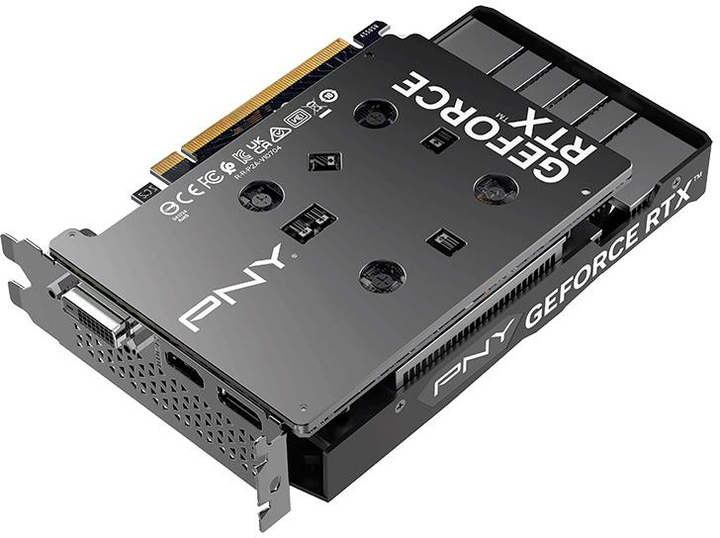 Karta graficzna PNY PCI-Ex GeForce RTX 3050 VERTO Dual Fan 6GB GDDR6 (96bit) (1042/14000) (HDMI, DisplayPort, DVI) (VCG30506DFXPB1) - obraz 5
