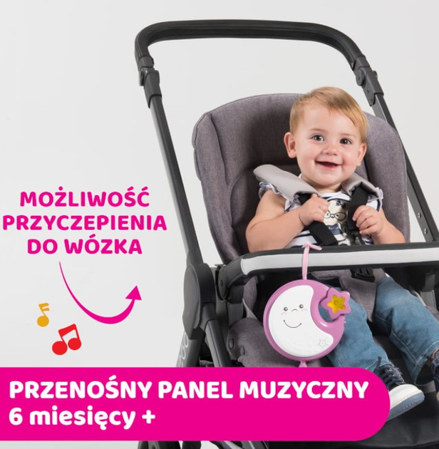 Карусель на ліжечко Chicco First Dream Next2Dreams 3 в 1 Рожева (8058664089789) - зображення 8