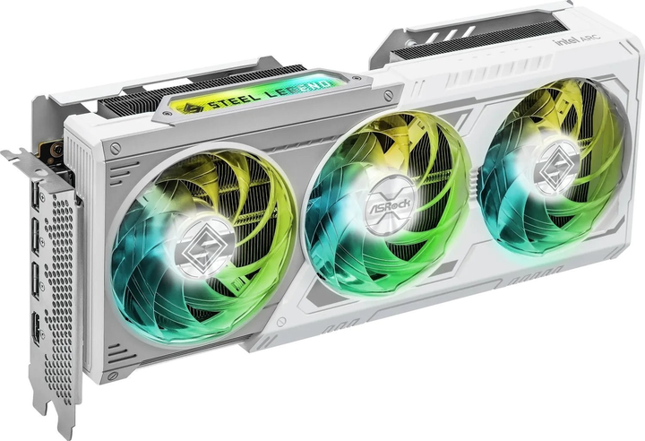 Відеокарта ASRock PCI-Ex Intel Arc B580 Steel Legend OC 12GB GDDR6 (192bit) (2800/19000) (1 x HDMI, 3 x DisplayPort) (B580 SL 12GO) - зображення 2
