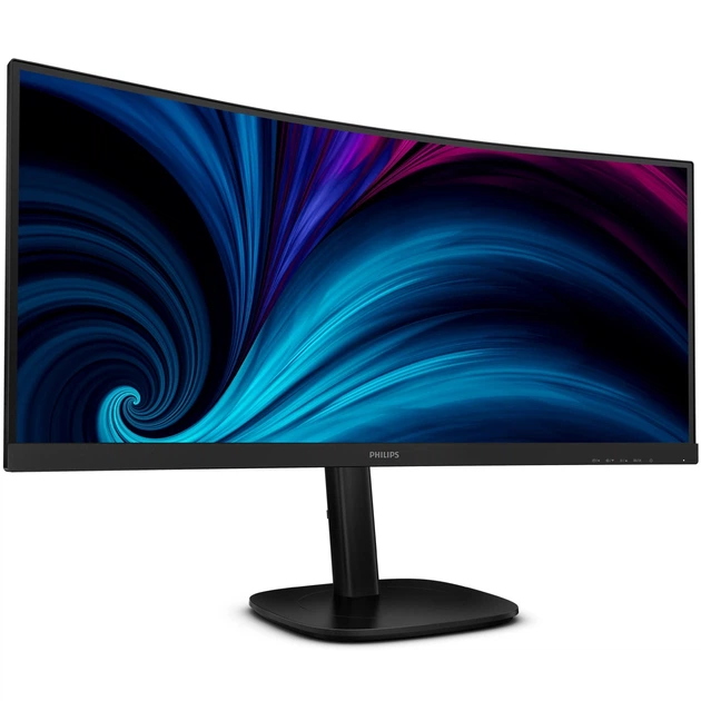 TFT 34" Philips 34B2U3600C, WQHD, VA, 120Гц, вигн., HDMI, DP, USB-C, RJ-45, USB-hub, HAS, чорний (34B2U3600C/00) - зображення 2