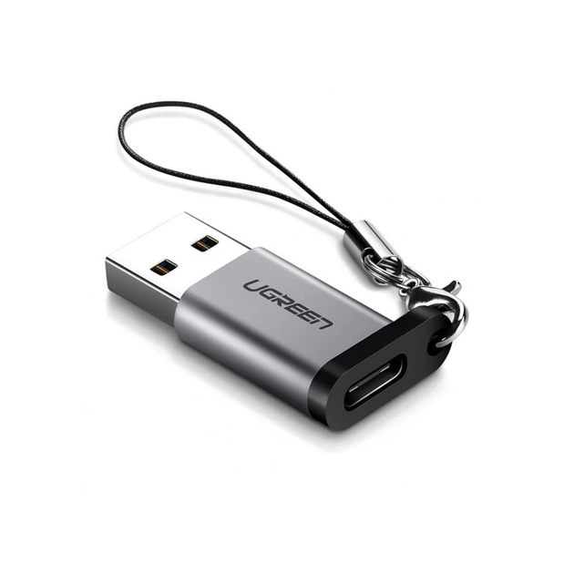 Перехідник-адаптер USB 3.0 до Type-C Ugreen US276 (Темно-сірий) - Фото 3 Перехідник-адаптер USB 3.0 до Type-C Ugreen US276 (Темно-сірий) - изображение 3