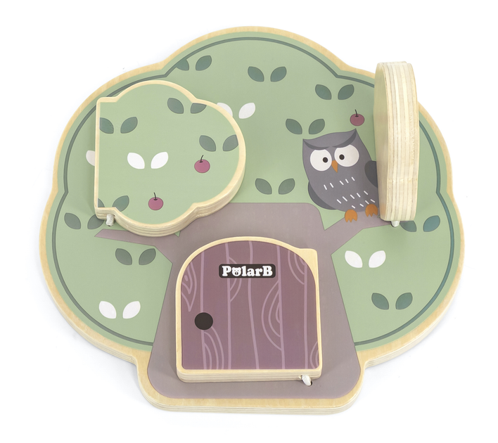 Zabawka drewniana Viga PolarB Drzewo edukacyjne Peek-a-boo 44088 (6971608440885) - obraz 3