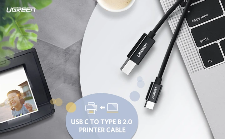 Кабель для принтера USB type C 2.0 - USB type B Ugreen US241 80811 (Чорний, 1м) - Фото 9 Кабель для принтера USB type C 2.0 - USB type B Ugreen US241 80811 (Чорний, 1м) - изображение 9