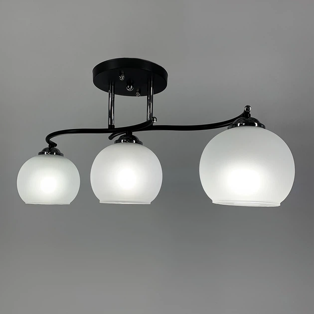 Люстра LineF 50568/3B CH+BK+WT - Фото 3 Люстра LineF 50568/3B CH+BK+WT - изображение 3