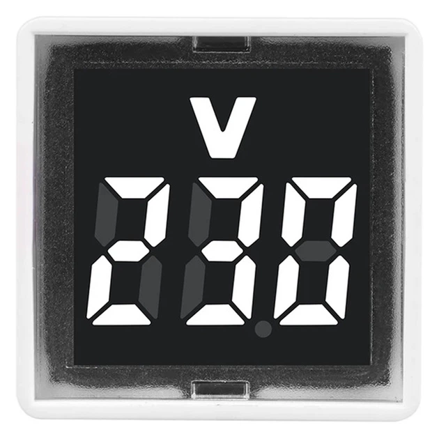 Вольтметр розетковий мережевий Strum 220V/230V GXQA0160-001 (Квадратний, Білий з чорним дисплеєм) - Фото 2 Вольтметр розетковий мережевий Strum 220V/230V GXQA0160-001 (Квадратний, Білий з чорним дисплеєм) - зображення 2