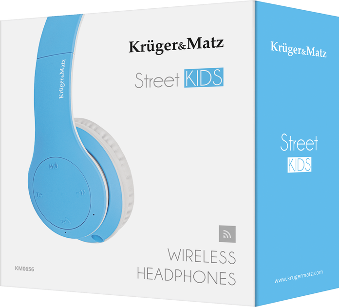 Słuchawki Kruger&Matz Street Kids Light Blue (5901890046954) - obraz 7