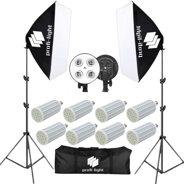 Набор постоянного студийного света c LED лампами 60х90 см Profi-light PS-6942-60 LED - Фото 1 Набор постоянного студийного света c LED лампами 60х90 см Profi-light PS-6942-60 LED - изображение 1