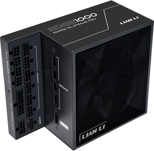 Zasilacz Lian Li EDGE EG1000 1000W 80 Plus Platinum Black (EG1000 BLACK) - obraz 4