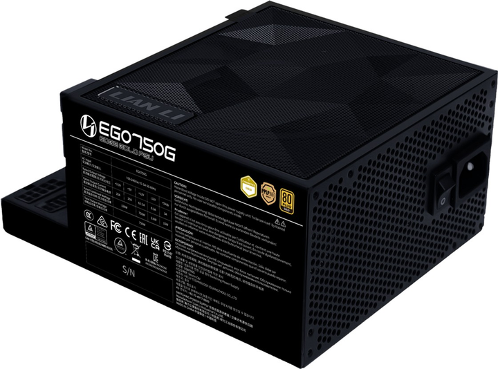 Блок живлення Lian Li EDGE Gold EG0750G 750W 80 Plus Gold Black (EG0750G BLACK) - зображення 2