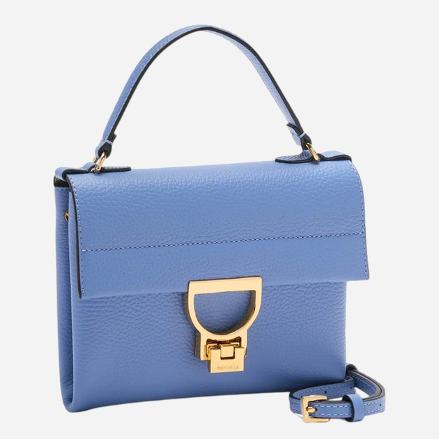 Torebka crossbody damska skórzana Coccinelle Arlettis E1MD5190301-B36 Niebieska - obraz 3