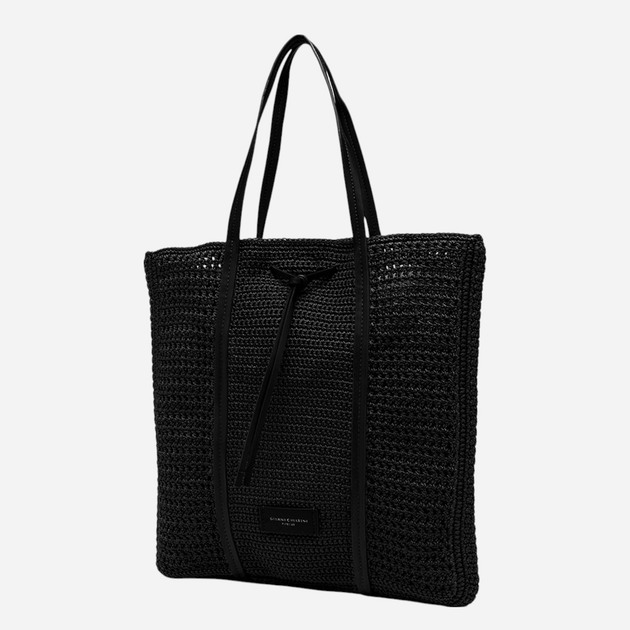 Сумка шопер жіноча в’язана Gianni Chiarini Victoria BS-11581-SMCRH-001 Чорна (800070334604) - зображення 3