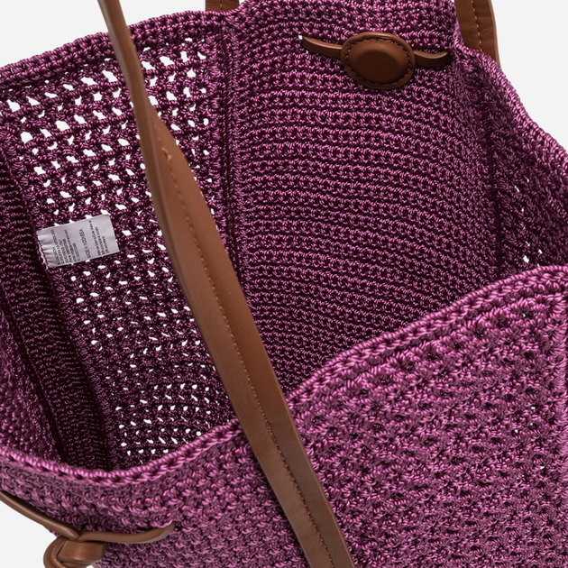 Torebka shopper damska pleciona Gianni Chiarini Victoria BS-11581-SMCRH-2347 Różowa - obraz 4
