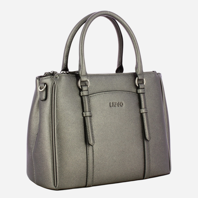 Torebka shopper damska mała Liu Jo AF4153E0087-04020 Szara - obraz 3