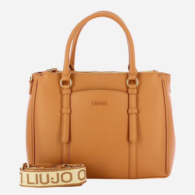 Сумка шопер жіноча зі штучної шкіри Liu Jo AF4153E0087-S3138 Коричнева (800070340745) - зображення 1