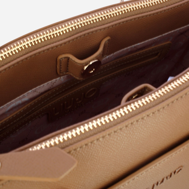 Torebka shopper damska mała Liu Jo AF4153E0087-S3138 Brązowa - obraz 5