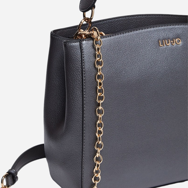 Torebka shopper damska mała Liu Jo AF4257E0037-04020 Szara - obraz 7