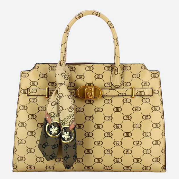 Torebka shopper damska duża Liu Jo AF4293E0503-N9918 Beżowa - obraz 4