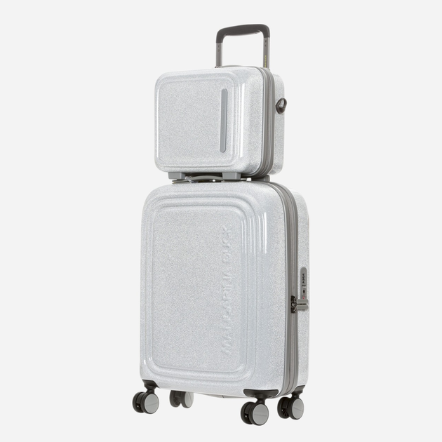 Kuferek kosmetyczny Mandarina Duck Logoduck P10GXN01-28U Srebrny - obraz 4