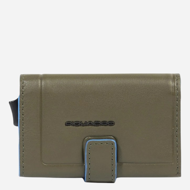 Etui na karty męskie skórzane Piquadro PP5649S138R/VE Oliwkowe - obraz 1