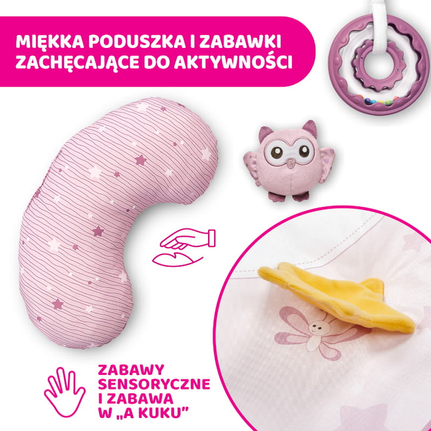 Mata edukacyjna z projektorom Chicco First Dreams Enjoy Colours 3 w 1 Różowa (8058664112531) - obraz 12