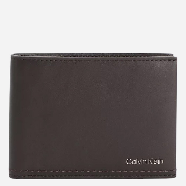 Portfel męski skórzany Calvin Klein K50K510322-GE7 Brązowy - obraz 1
