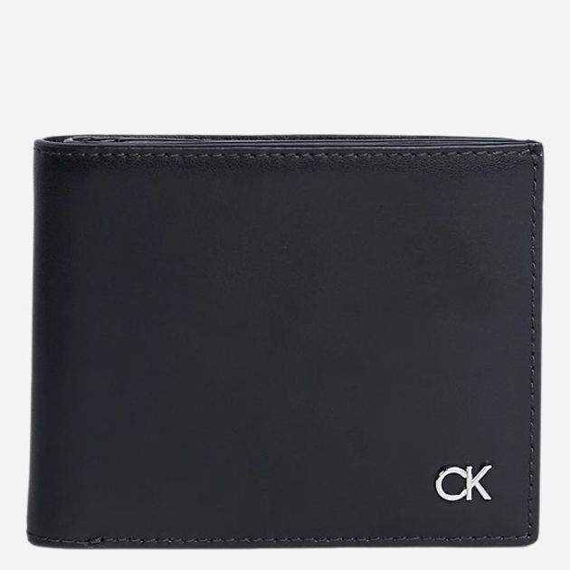 Портмоне чоловіче шкіряне для карток Calvin Klein K50K511692-BEH Чорне (800070316834) - зображення 1