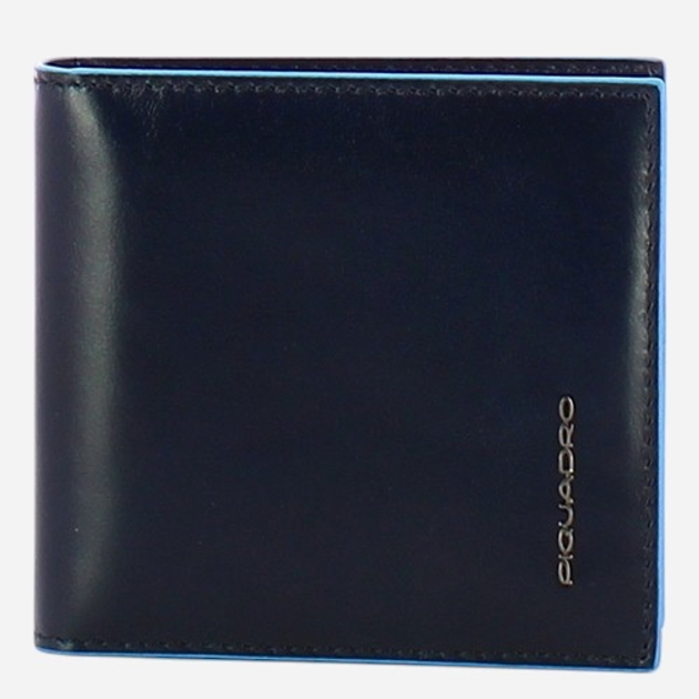 Портмоне чоловіче шкіряне для карток Piquadro PU1666B2R/BLU2 Синє (800070339315) - зображення 1