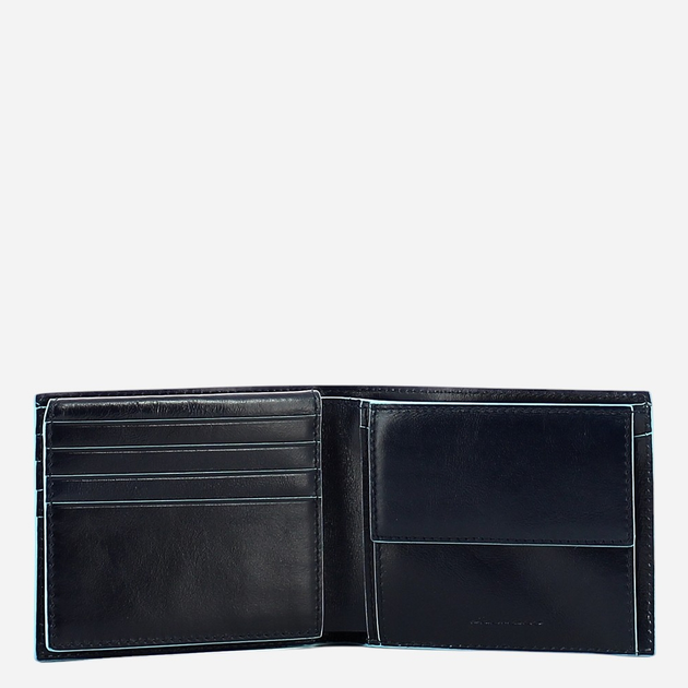 Portfel męski skórzany Piquadro PU4518B2R/BLU2 Niebieski - obraz 3