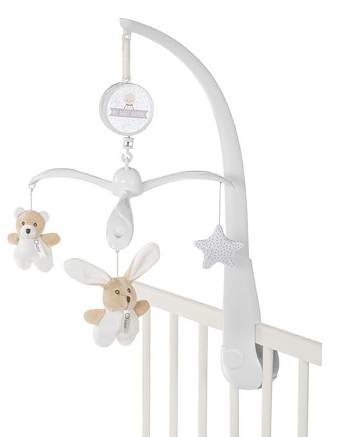 Карусель на ліжечко Chicco My Sweet Doudou Ведмедик і Кролик (8058664104574) - зображення 4
