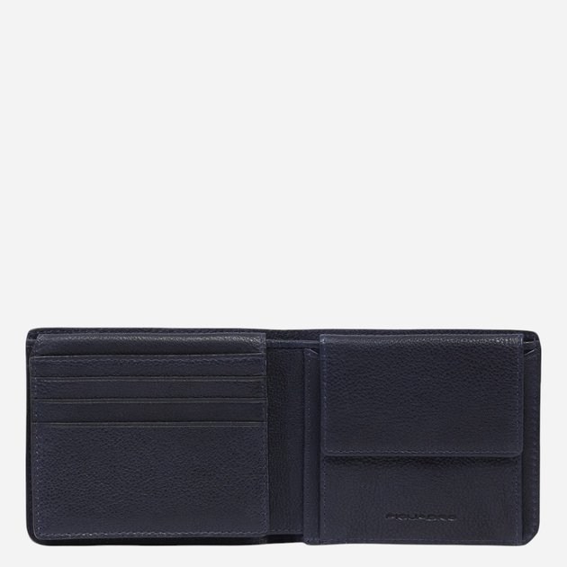 Portfel męski skórzany Piquadro PU4518S134R/BLU Granatowy - obraz 4