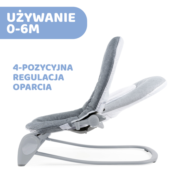 Крісло-гойдалка Chicco Hoopla Titanium Сіре (8058664125050) - зображення 8