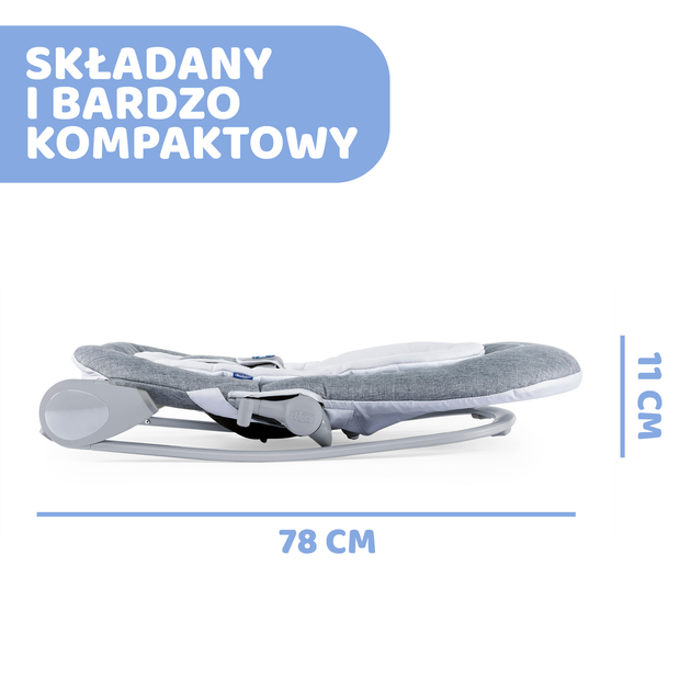 Крісло-гойдалка Chicco Hoopla Titanium Сіре (8058664125050) - зображення 9