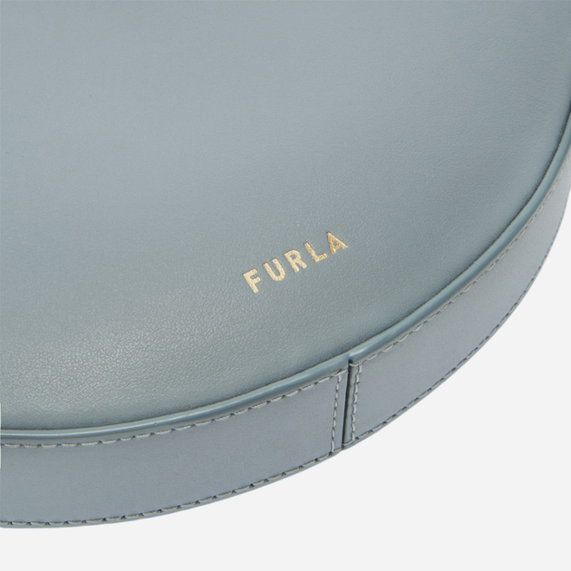 Сумка жіноча з натуральної шкіри маленька Furla Delizia WE00649AX0733550001007 Синя (800070334436) - зображення 6