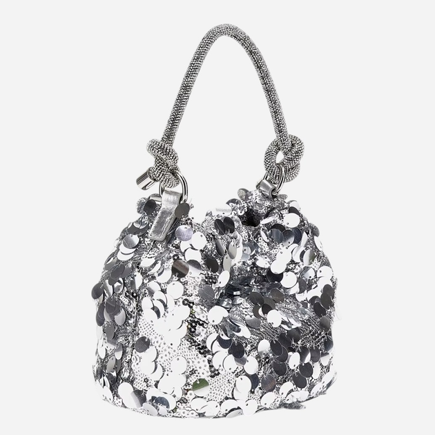Torebka damska mini Guess Holiday HWEY9538750-SIL Srebrna - obraz 4