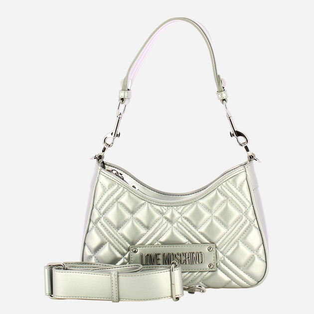 Сумка жіноча середня Love Moschino JC4152PP1MLA196B Срібляста (800070339042) - зображення 4