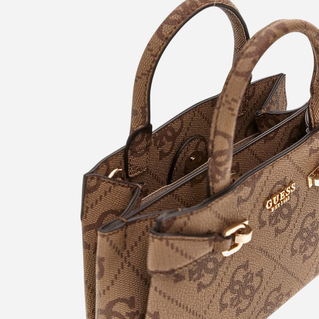 Torebka damska mini Guess Lorelei HWOS9639760-LTL Brązowa - obraz 4