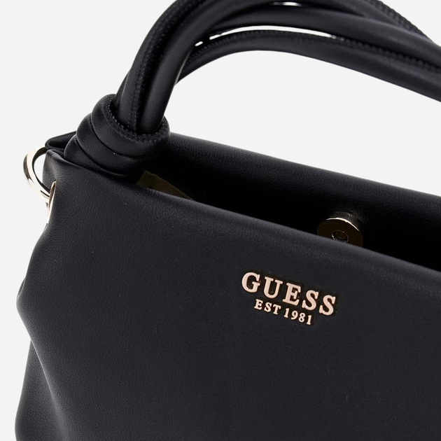 Сумка жіноча маленька Guess Sansa HWNG8476110-BLA Чорна (800070334963) - зображення 6
